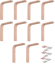 10 Console D'étagère En Bois Équerre En Bois À Fixer Mur Équerre Hêtre