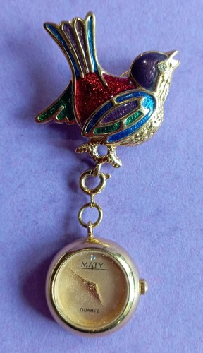Bijou vintage montre broche - bijou,