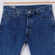 Hommes Levi's 501 Regular Straight Bleu Jeans W34 L30