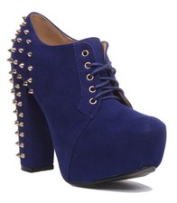 Bottes À Talon Bloc À Lacets