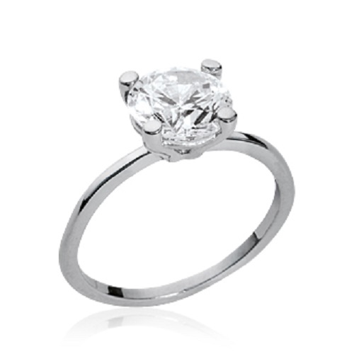 Bague cristal solitaire mm - cristal,