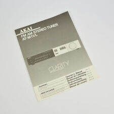 AKAI FM AM Stéréo Tuner AT-M11/L - Manuel Original