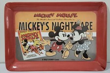 Plateau Vintage MICKEY MOUSE WALT DISNEY  Plastique SPEL