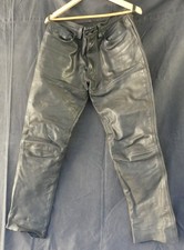 Pantalon Moto Femme Cuir Noir