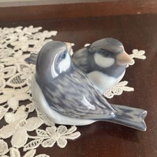 Royal Copenhagen Moineau Lovebird Élégant Gracieux Formelle Luxe Danemark Japon