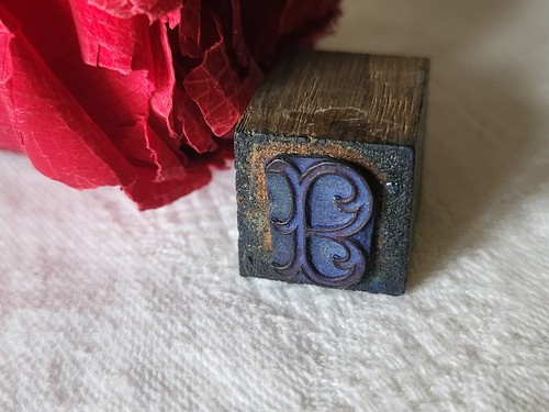Mini tampon ancien - , monogramme