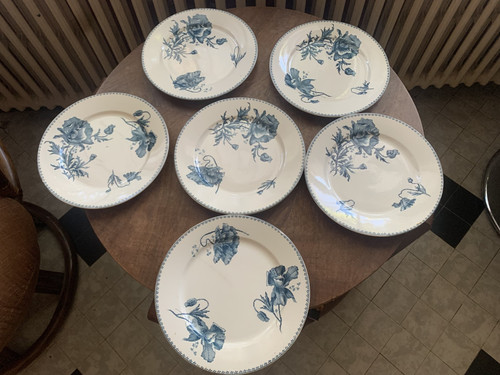 Anciennes assiettes plates - 6,