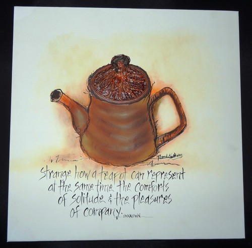 Hand painted canvas wall - painted,