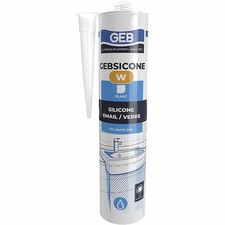 Mastic silicone sanitaire GEBSICONE W blanc - GEB : 893150