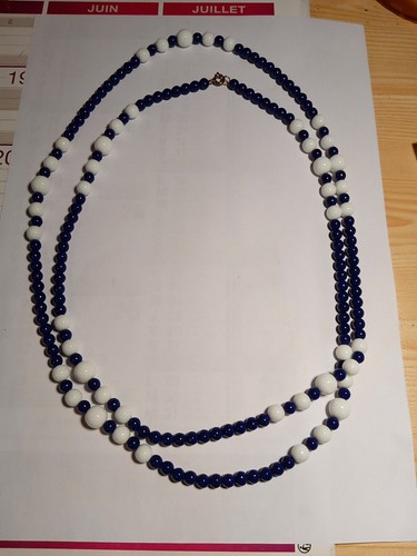 Collier sautoir perles - collier,
