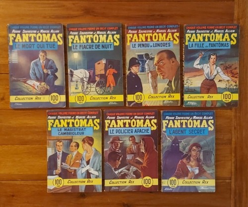 Lot anciens livres - livres, fantomas