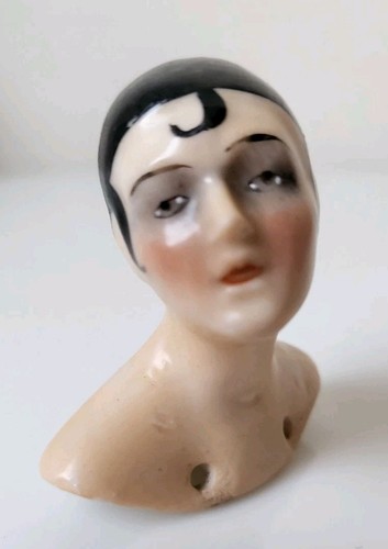 Ancien half doll buste - , femme