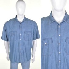 Chemise En Jean Bleue Vintage