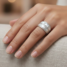 Bague Nacre et Zircon Argent