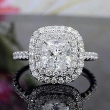 Bague annivarserie double halo