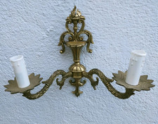 Applique En Bronze Doré, époque Début XX ème Siècle Style Bougie 