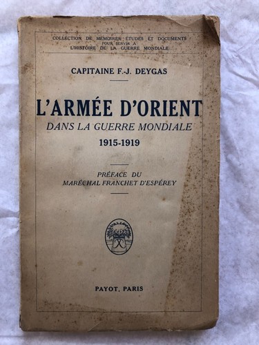 Deygas armée d orient - l'armée, d'orient