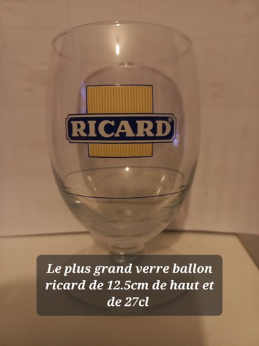 Rare grand verre - , ballon