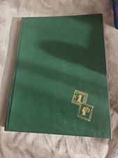 ALBUM DE TIMBRES VERT VIDE 32 PAGES NOIRES  9 Bandes 