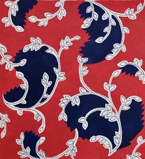 Atelier TESTEMALE - Peinture originale - Gouache - Projet de tissu 1122