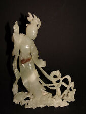 Statuette en Jade,pierre dure.Guanyin,Chine,XX°.
