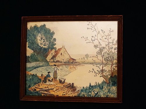 Ancienne aquarelle animee - ancienne,