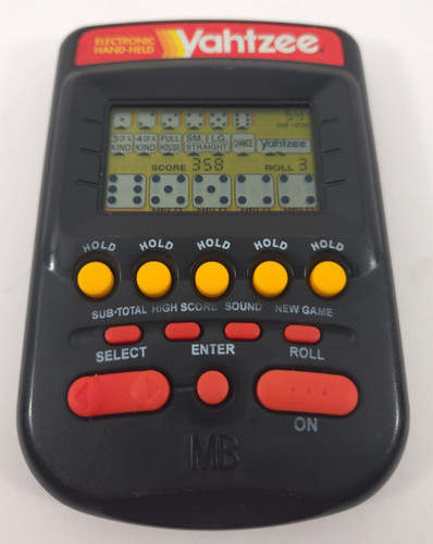 1995 yahtzee electronic pocket - electronic,