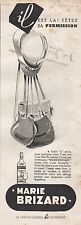 PUBLICITE  MARIE BRIZARD MUSETTE CASQUE SOLDAT MILITARIA WWII GUERRE 39-45  1939