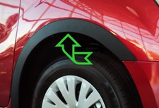 Noir Mat Extensions d'aile Set Avant et Arrière pour PEUGEOT 205 2 PORTES '83-98