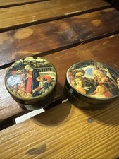 Lot De 2 Petites Boîtes À Bijoux La Madonne Magnificat Thème Religieux