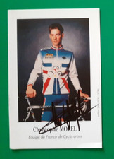 CYCLISME carte cycliste CHRISTOPHE MOREL équipe de France cyclo cross Signée