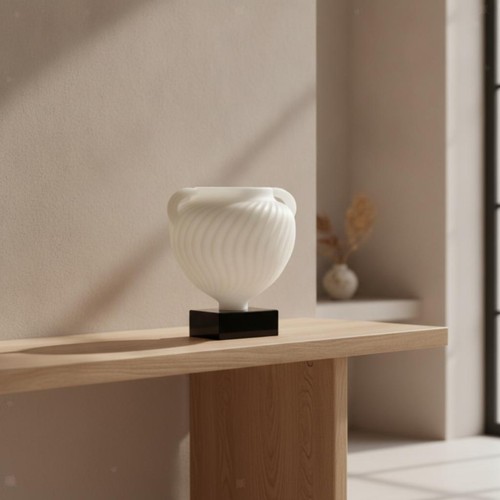 Vase avec socle - vase, en
