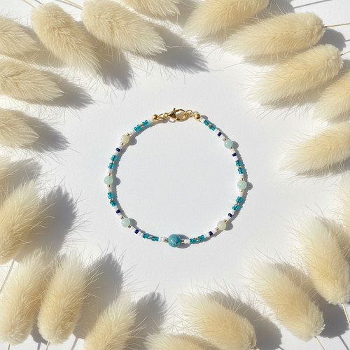 Bracelet miyuki toho amazonite - bracelet,