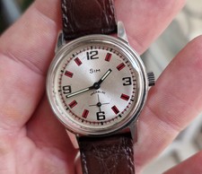 ANCIENNE MONTRE ACIER SIM MÉCANIQUE FE 233 VINTAGE RARE FRENCH WATCH