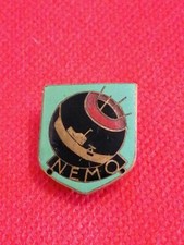 Rare INSIGNE BADGE sous marin artilleur de mines LE NAUTILUS 1931