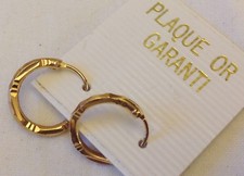 anneaux plaqué or 18K  testé