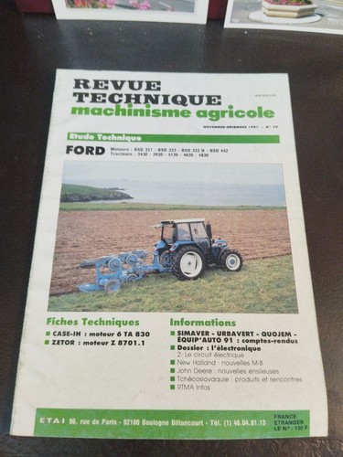 Revue technique machinisme - revue,