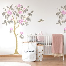 Japonais Arbre Fleur Pochoir