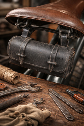 Ancienne sacoche outils - , vélo