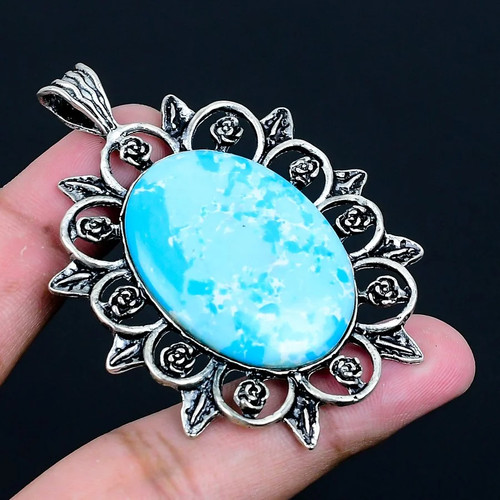 Larimar 925 silver plated - 925,