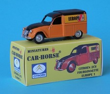 Car-Horse Citroen 2cv 2 cv  fourgonnette Europe 1 TDF style Dinky cij jrd