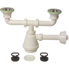 SIPHON PVC 2 VOIES 32 MM 1"1/2