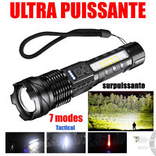 Lampe Torche Poche LED Rechargeable Armée Tactique 🔥 PLUS PUISSANTE 🔥 Etanche 