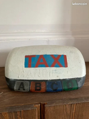 Borne lumineux taxi déco - borne,