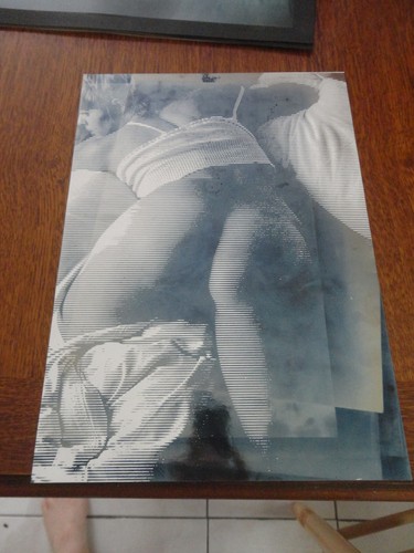 Ancienne grande photo - grande, nu