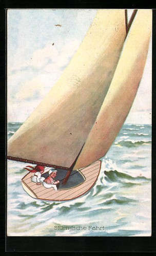 Carte postale artiste voyage - carte,