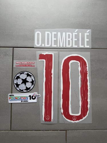 Flocage dembélé 10 psg - o.dembÉlÉ,