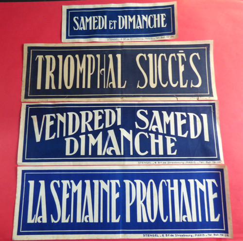Affichettes affiche bandeau - affiche,