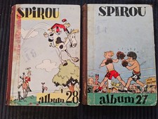 Spirou - Lot de 2 Reliures - Numéro 27 et 28 - BE