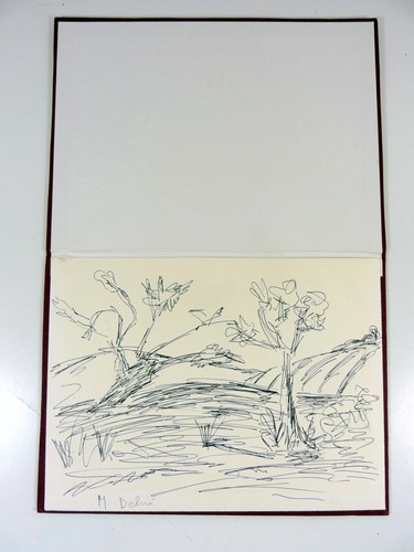 Dessin original encre - , école